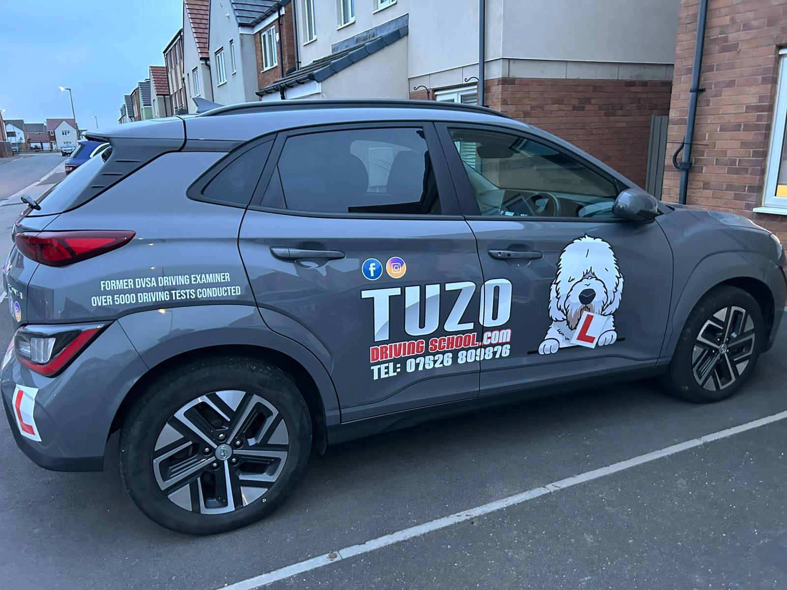 TUZO automatic driving lesson car in Hartlepool