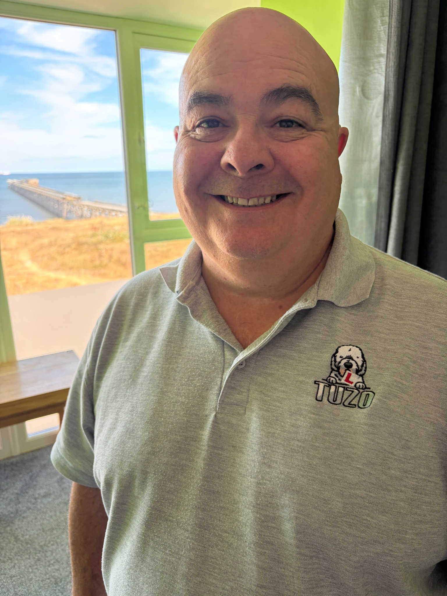 Steve Dowdall wearing his TUZO uniform